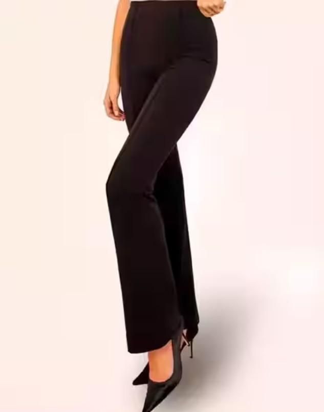 Women's Nontransparent Fabric Classic-Stylish Pant Black - GLIMMER 
