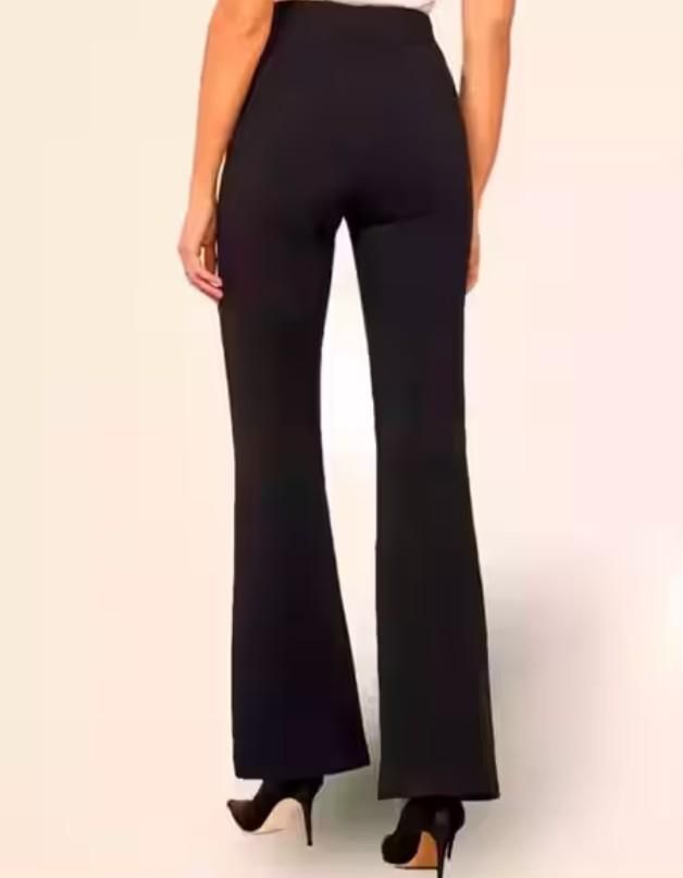 Women's Nontransparent Fabric Classic-Stylish Pant Black - GLIMMER 