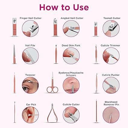 Manicure/Pedicure Nail Tool Set - GLIMMER 
