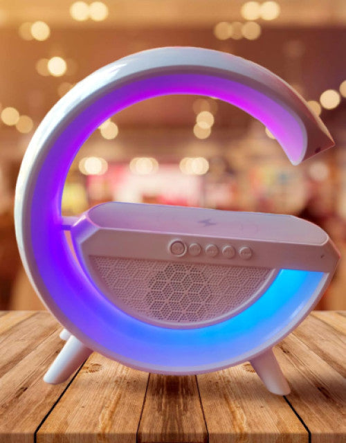 G-Shape LED Wireless Charging Speaker Lamp - GLIMMER 