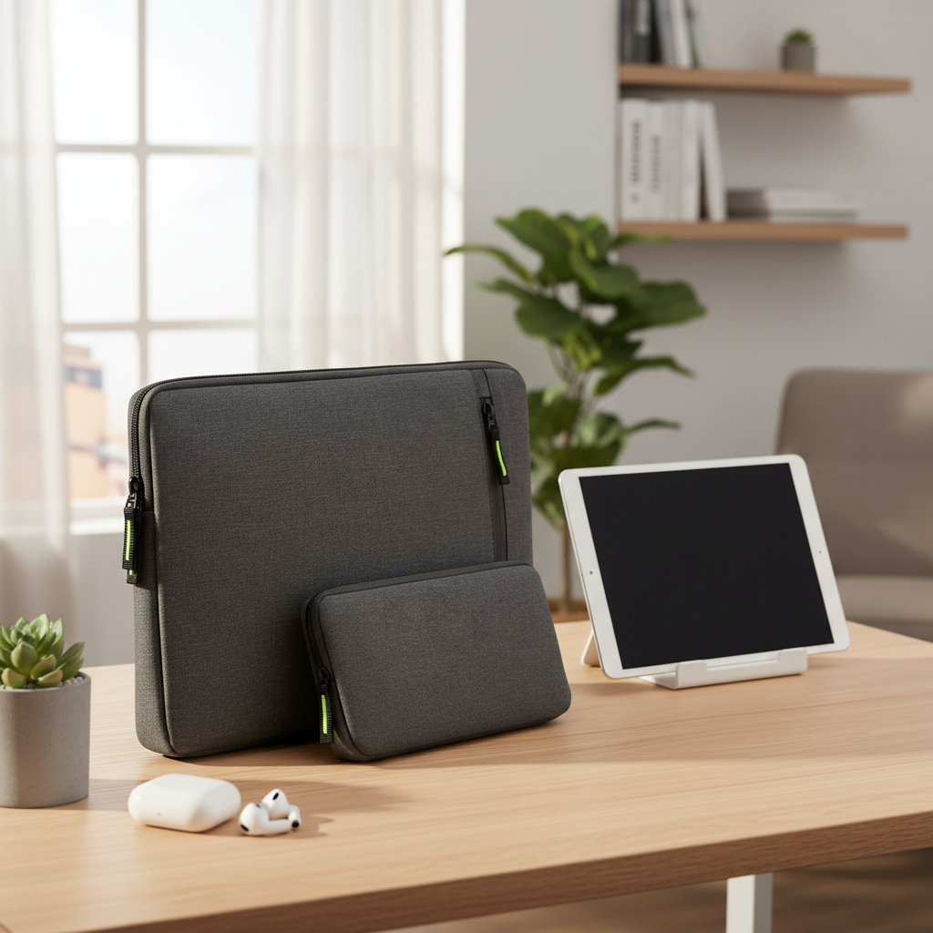 Laptop Bag With Pouch in modern setting