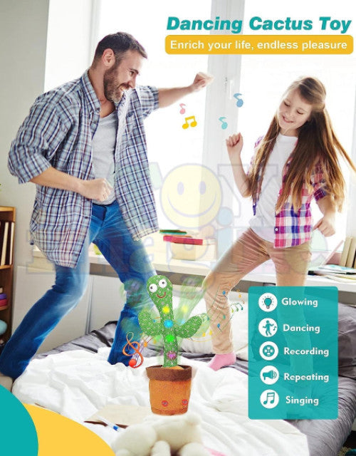 LED Musical Dancing & Mimicry Cactus Toy - GLIMMER 