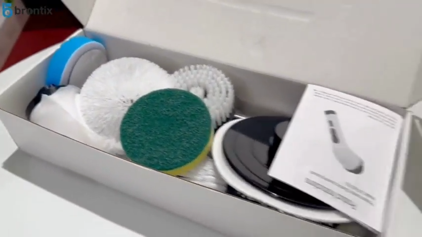 BRONTIX 9 in 1 Cordless Electric Spin Scrubber - Cleaning Brush for Home, Electric Mop Machine for Floor, Bathroom Cleaning - GLIMMER 